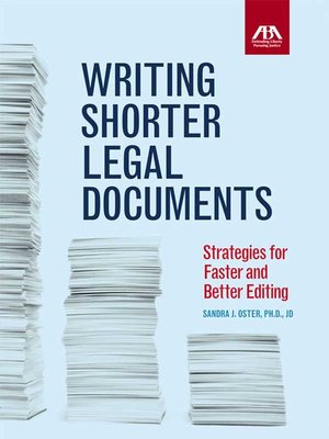 cover image of Writing Shorter Legal Documents